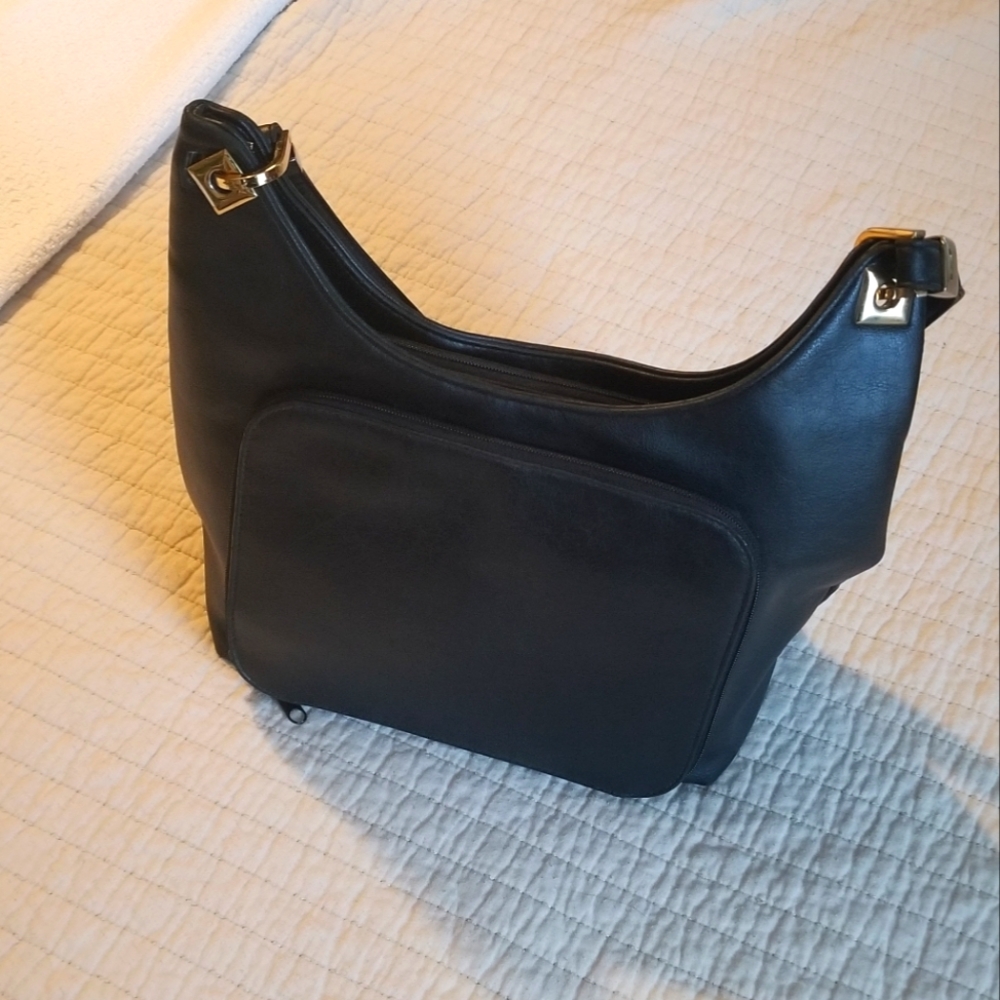 Black Leather Handbag